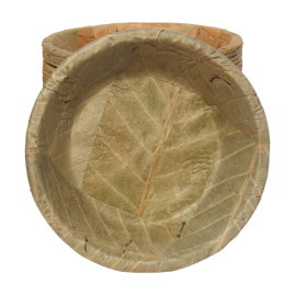 Talerz z liści 19cm 500ml Leafy Plate 20szt Talerz z liści 19cm 500ml Leafy Plate 20szt